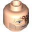Набор LEGO Minifig Head SW Blue Eyes, Tribal Tattoo, Stubble and Scars Print (Obi-Wan - Rako Hardeen) [Hollow Stud], Light Flesh