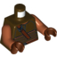 Набор LEGO Torso SW Vest with Dark Tan Stripes and Reddish Brown Shoulder Strap Print / Dark Orange Arms / Reddish Brown Hands , Темно-коричневый