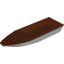 Набор LEGO Boat Hull Unitary 28 x 8 Complete Assembly with Reddish Brown Top, Светлый сине-серый