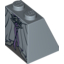 Набор LEGO Slope 65В° 2 x 2 x 2 with Bottom Tube with Dress with Pink Ribbon and Silver Elven Clasp Print, Sand Blue