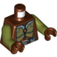 Набор LEGO Torso SW Armor and Robe Jedi Knight Print / Olive Green Arms / Reddish Brown Hands, Красно-коричневый