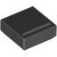 Набор LEGO Tile 1 x 1 with Silver '_' Print, Черный