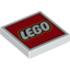 Набор LEGO Tile 2 x 2 with LEGO Logo Type 2 Print, Белый