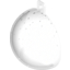 Набор LEGO Hemisphere [Bauble Half] with White Dots Print, Trans-Clear