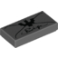 Набор LEGO Tile 1 x 2 with Bat and Cursive Writing Print, Темный сине-серый
