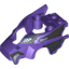 Набор LEGO Fly Wheel Fairing Wolf Shape with Silver Scaled Armor, Chains and Fangs Print (70137), Темно-фиолетовый
