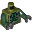 Набор LEGO Torso SW Armor Camouflage Print (Commander Gree) / Dark Green Arms / Black Hands, Оливковый