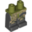 Набор LEGO Legs and Olive Green Hips with SW Camouflage Armor Print, Черный
