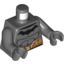 Набор LEGO Torso - Batman Logo, Muscles Outline and Gold Utility Belt Print / Dark Bluish Gray Arms / Dark Bluish Gray Hands, Темный сине-серый