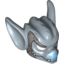 Набор LEGO Minifig Mask Bat with Fangs and Blue Nose and Armor Plate Print, Sand Blue