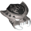 Набор LEGO Minifig Mask Scorpion with White Fangs and Pincers, Pearl Dark Gray Spikes and Scorpion Emblem Print, Flat Silver