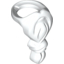 Набор LEGO Minifig Beard, Long with Knot , Белый