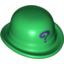 Набор LEGO Minifig Hat, Bowler with Purple Question Mark Print , Зеленый