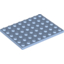 Набор LEGO Plate 6 x 8, Bright Light Blue