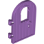 Набор LEGO Door 1 x 4 x 6 Round Top with Window and Keyhole, Reinforced Edge, Medium Lavender