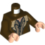 Набор LEGO Torso LotR Coat with Tan Fur Trim and 2 Shirts Print / Dark Brown Arms / Light Flesh Hands, Темно-коричневый