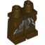 Набор LEGO Legs and Hips with Tan Trimmed Coat and Shirt Tails Print, Темно-коричневый