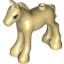 Набор LEGO Horse Foal with Black Eyes, White Pupils and Black Eyelashes Print, Tan