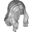 Набор LEGO Minifig Hair - Long Wavy with Centre Part, Светлый сине-серый