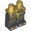Набор LEGO Legs and Pearl Gold Hips with Gold Scaled Armor, Lime Diamonds and White Claws Print, Черный