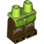 Набор LEGO Legs and Lime Hips with Lime Loincloth, Spider Knee Pads and Black Claws Print, Темно-коричневый