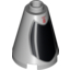 Набор LEGO Cone 2 x 2 x 2 with Completely Open Stud with B-wing Cockpit Print, Светлый сине-серый