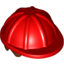 Набор LEGO Minifig Construction Helmet with Reddish Brown Hair Print, Красный