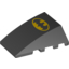 Набор LEGO Wedge 4 x 4 No Top Studs with Large Batman Logo Print, Черный