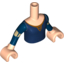 Набор LEGO Torso Friends Princess Dress with Long Sleeves, Armbands and Light Flesh Hands, Light Flesh