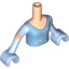 Набор LEGO Torso Friends Medium Blue Cinderella Star Burst Dress with Bright Light Blue Sleeves and Gloves, Light Flesh