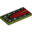 Набор LEGO Tile 2 x 4 with Chima Crocodile Mouth and Tongue Print, Оливковый