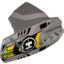 Набор LEGO Hero Factory Armor with Ball Joint Socket - Size 5 with Lime Arrows, Black and Yellow Chevrons, and Hero Factory Logo Print, Flat Silver