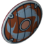 Набор LEGO Minifig Shield - Round with Rounded Front and Fish Print, Темно-красный