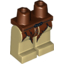 Набор LEGO Legs and Reddish Brown Hips with Orc Loincloth Print, Tan