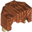 Набор LEGO Minifig Hair Trapezoid Swept Back with Tan Ends Print, Темно-оранжевый