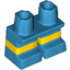 Набор LEGO Minifig Legs Short with Horizontal Yellow Stripes Pattern, Dark Azure