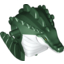 Набор LEGO Torso/Head Alien, Leatherhead White Chest Print, Темно-зеленый