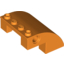 Набор LEGO Slope Curved 4 x 4 x 2 with Holes, Оранжевый