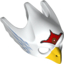 Набор LEGO Minifig Mask Bird (Eagle) with Yellow Beak, Red Tiara and Blue Feathers Print, Белый