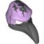 Набор LEGO Minifig Mask Bird (Vulture) with Dark Bluish Gray Beak and Head Scars with Plasters Print, Lavender