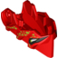 Набор LEGO Hero Factory Creature Head, Jaw with Axle Hole with Black and White Eyes and Lime Spots Print, Красный