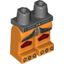 Набор LEGO Legs and Dark Bluish Gray Hips with Gray Straps, Red Knee Pads and Gold Talons Print, Оранжевый