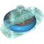 Набор LEGO Technic Brick 3 x 6 x 2 with Metal Fly Wheel and Dark Azure Tire, Complete Assembly, Trans-Light Blue
