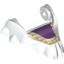 Набор LEGO Large Figure Head Modified Chima Big Cat Lower Jaw with Teeth and Purple Tongue Print, Белый