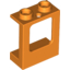 Набор LEGO Window 1 x 2 x 2 Plane, Single Hole Top and Bottom for Glass, Оранжевый