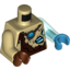 Набор LEGO Fur with Ragged Brown Top and Blue Chi Print / Trans-Light Blue Arm Left / Tan Arm Right / Dark Azure Hand Left / Reddish Brown Hand Right , Tan