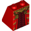 Набор LEGO Slope 65 2 x 2 x 2 with Bottom Tube with Robe, Dark Red Armor and Gold Belt, Chains and Pendants Print, Красный