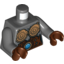 Набор LEGO Torso Chima Female Copper Breastplates, Chains and Blue Round Jewel (Chi) Print / Dark Bluish Gray Arms / Reddish Brown Hands , Темный сине-серый