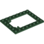 Набор LEGO Plate Special 6 x 8 Trap Door Frame Horizontal [Long Pin Holders], Темно-зеленый