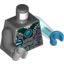 Набор LEGO Torso Feathers, Scars and Blue Chi Print / Trans-Light Blue Arm Left / Dk Bluish Gray Arm Right / Dark Azure Hand Left / Lt Bluish Gray Hand Right, Темный сине-серый